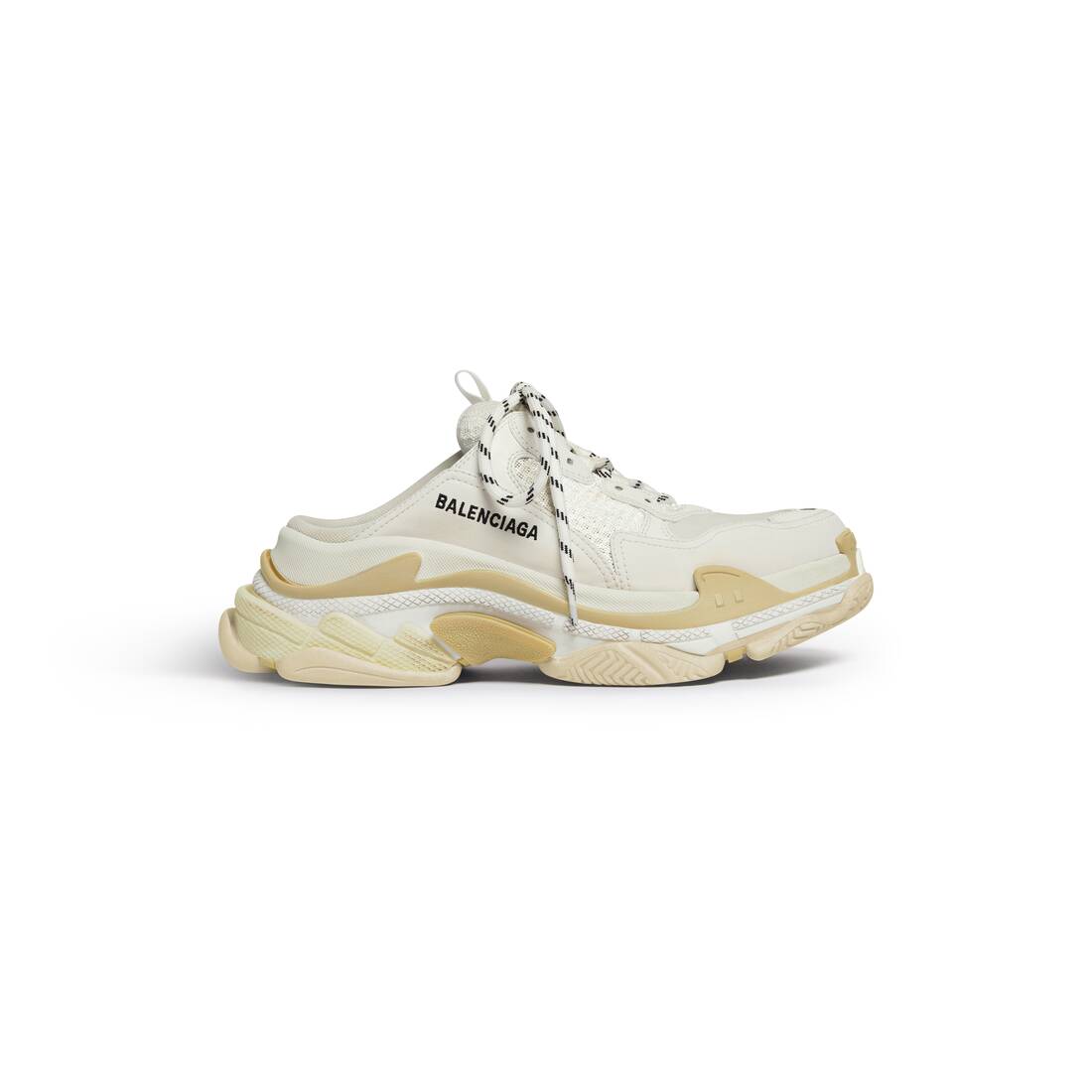 Women’s Triple S Mule in White - Image 1